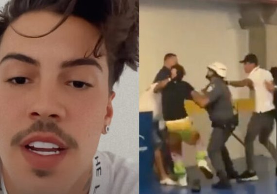 Veja vídeo! Cantor Biel é flagrado apanhando da polícia após se envolver em pancadaria