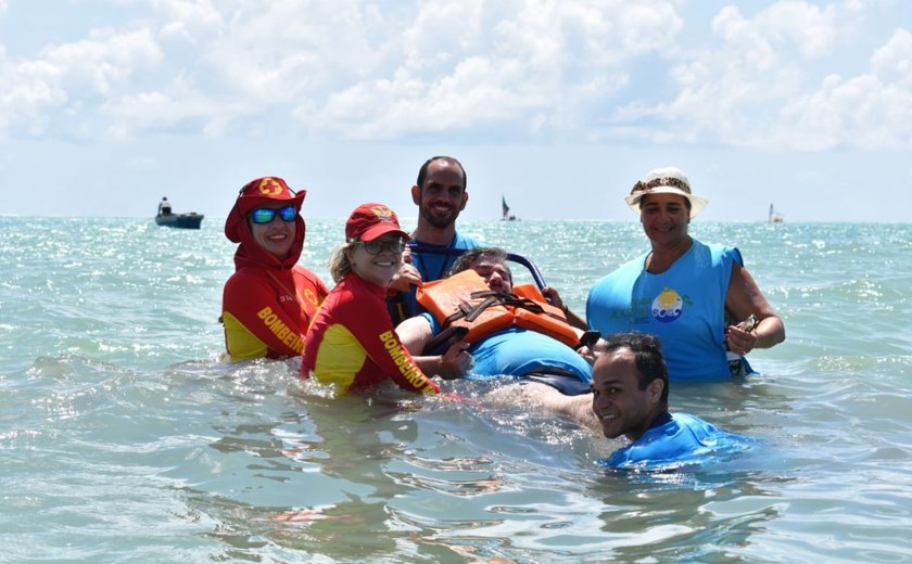 Projeto Praia Acessível movimenta orla de Pajuçara