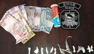 PM prende indivíduo por tráfico de drogas em Arapiraca