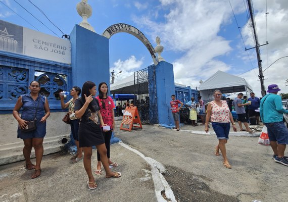 Cemitérios da capital registram cerca de 70 mil visitantes