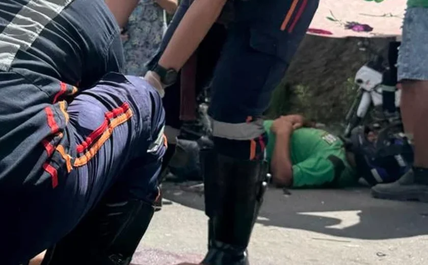 Acidente entre motocicletas deixa dois feridos na AL-485, em Arapiraca