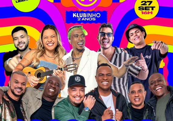 Aniversário do Klubinho terá dois palcos à beira-mar para receber Gica, Pique Novo e Kamisa 10