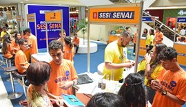 Alunos da Rede Sesi/Senai expõe produção científica em shopping