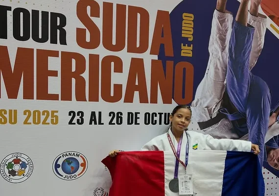 Judô alagoano sobe ao pódio no Sul-Americano: Michaelly Tavares é prata no Paraguai