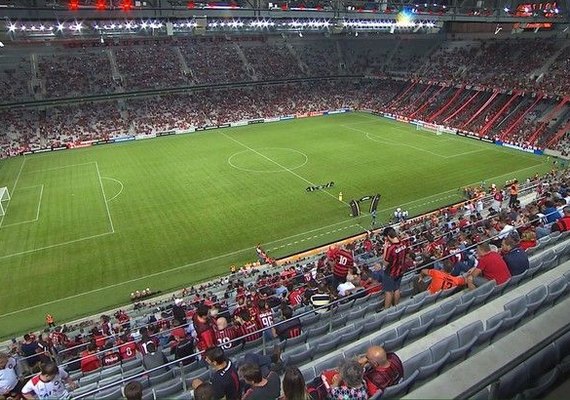 Atlético-PR tem 55,4% de ocupação na Arena da Baixada pela Libertadores