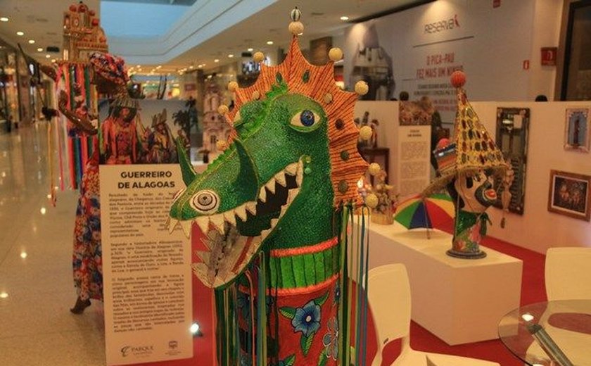 Exposição em shopping abre o Dia do Folclore em Maceió