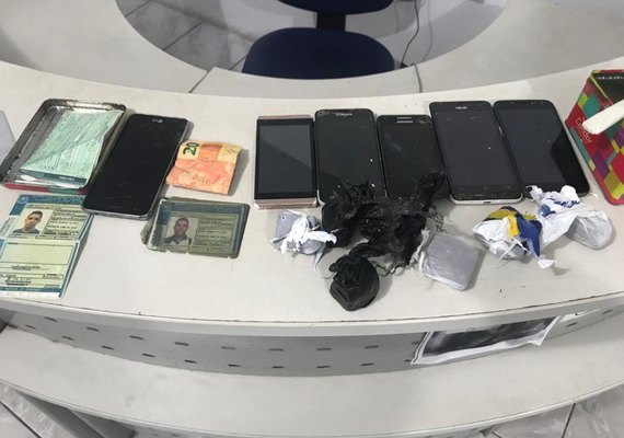 Suspeito de tráfico de drogas na Jatiúca é detido pela Polícia Civil em flagrante
