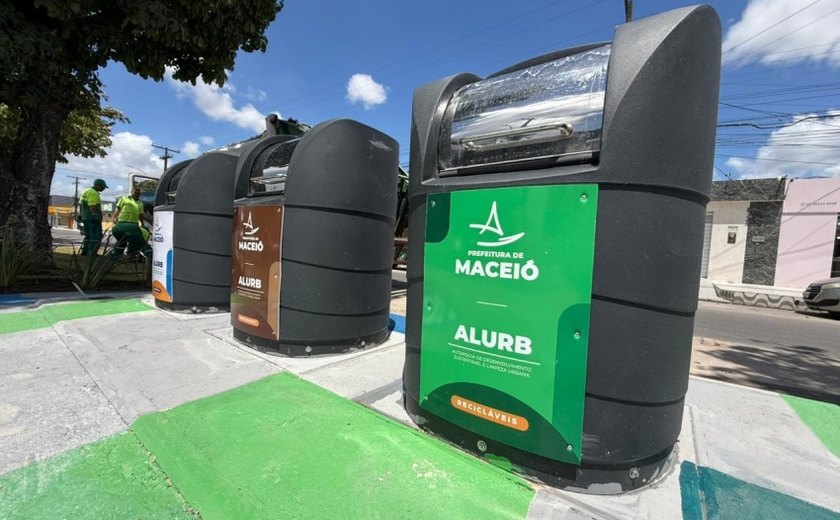 Prefeitura conta com lixeiras subterrâneas para diminuir o descarte irregular