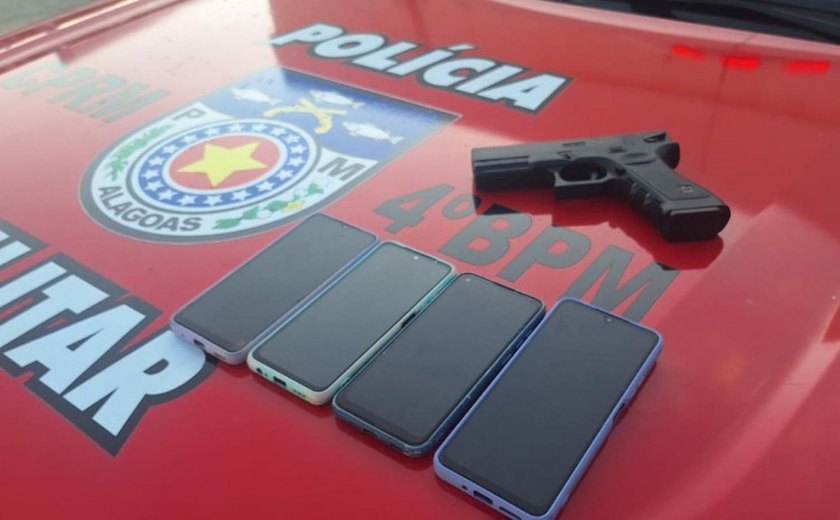 PM cumpre mandado de prisão e prende dupla que usava arma de airsoft para cometer roubos