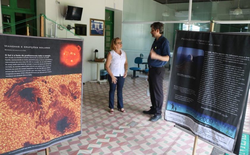 Exposição gratuita sobre paisagens cósmicas está no Sinteal até amanhã