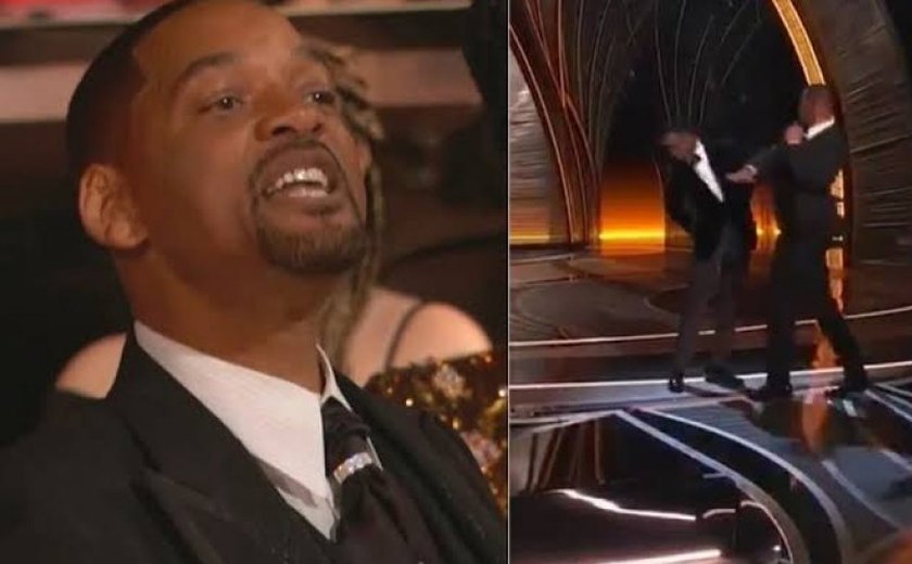Will Smith dá tapa na cara de Chris Rock, ao vivo, no Oscar 2022