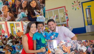 Em Roteiro/AL  mais de 1.800 crianças participam da distribuição de ovo da Páscoa