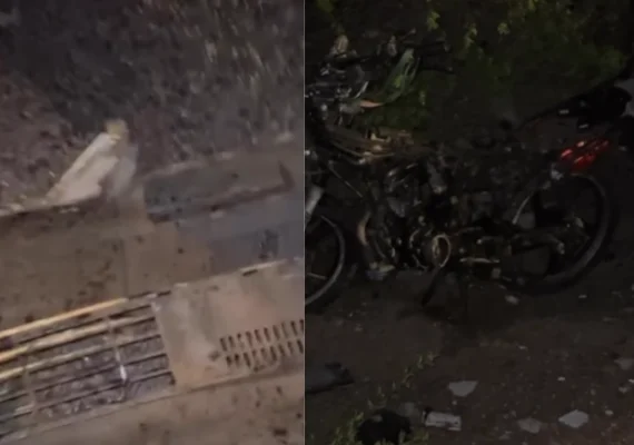 Homem morre e outro fica ferido após acidente entre moto e carro