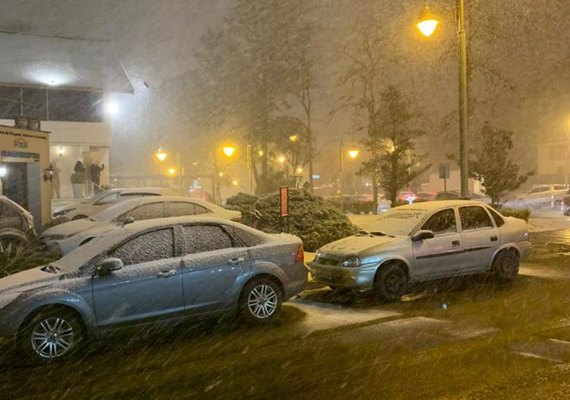 Cidades do Rio Grande do Sul registram neve nesta quarta-feira