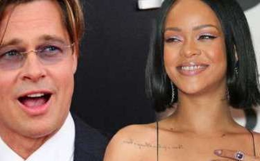Cantora Rihanna está obcecada por Brad Pitt, diz revista norte-americana