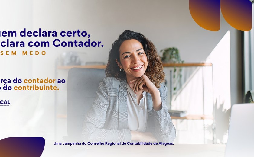 CRC/AL lança campanha para reforçar importância do contador na Declaração do Imposto de Renda