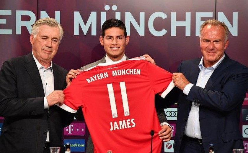 James é apresentado no Bayern, fica com a camisa 11 e projeta 'vida nova'