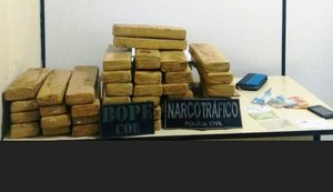 Operação combate o tráfico de drogas e prende duas mulheres com 31kg de maconha