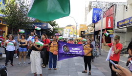 Maceió faz manifestação em solidariedade ao povo palestino