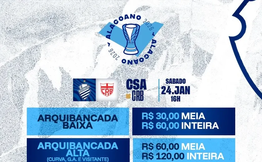 Após críticas, CSA recua e  apaga post com valores dos ingressos para o clássico das multidões