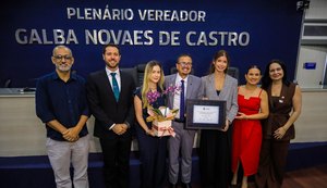 Câmara faz homenagem a Duda Arakaki, alagoana campeã mundial de ginástica rítmica