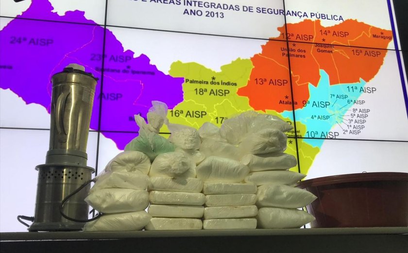 Cocaína calculada em R$ 1 milhão é apreendida em Alagoas