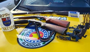 Polícia apreende arsenal no Sertão de Alagoas