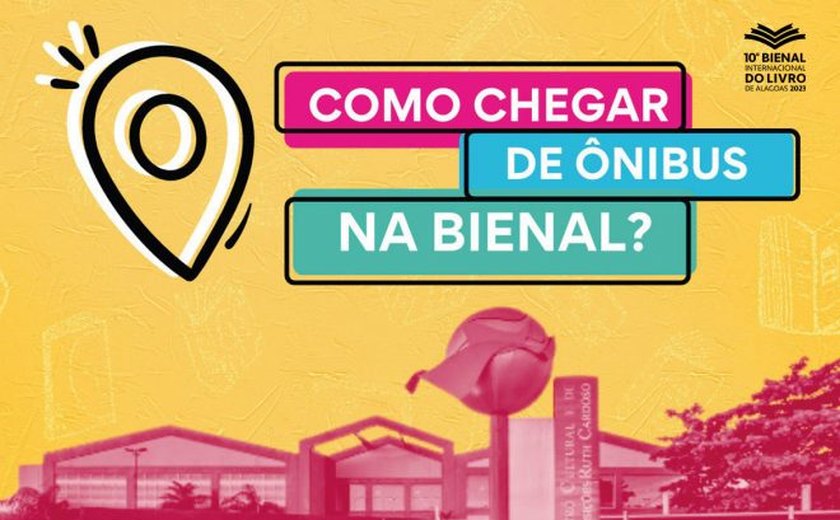 Saiba como chegar de ônibus na 10ª Bienal Internacional do Livro de Alagoas