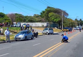 Perícia Criminal analisa dinâmica de acidente que deixou motociclista morto em Maceió
