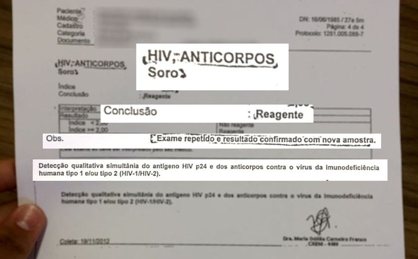 Laboratório é condenado a indenizar em R$ 20 mil por resultado errado de HIV