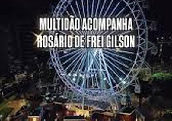 Multidão enfrenta chuva e lota orla de Pajuçara para oração com Frei Gilson