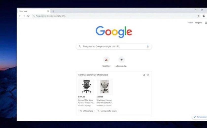 Navegador Chrome testa anúncios do Google Shopping na página de nova aba