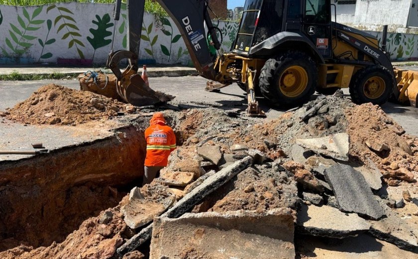 Infraestrutura substitui tubulações danificadas em dois pontos da Mangabeiras