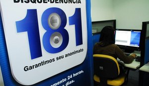 Disque 181 chega a 100 mil denúncias recebidas por meio de ligações em AL