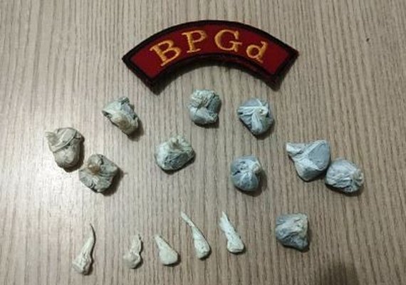 Guarnição do BPGd prende homem com drogas na Cidade Universitária