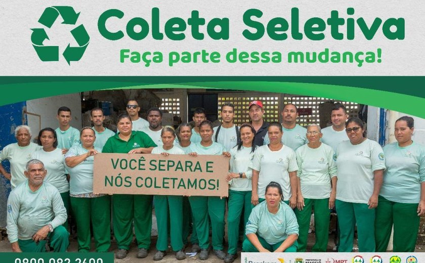 Campanha reforça serviços da coleta seletiva em Maceió