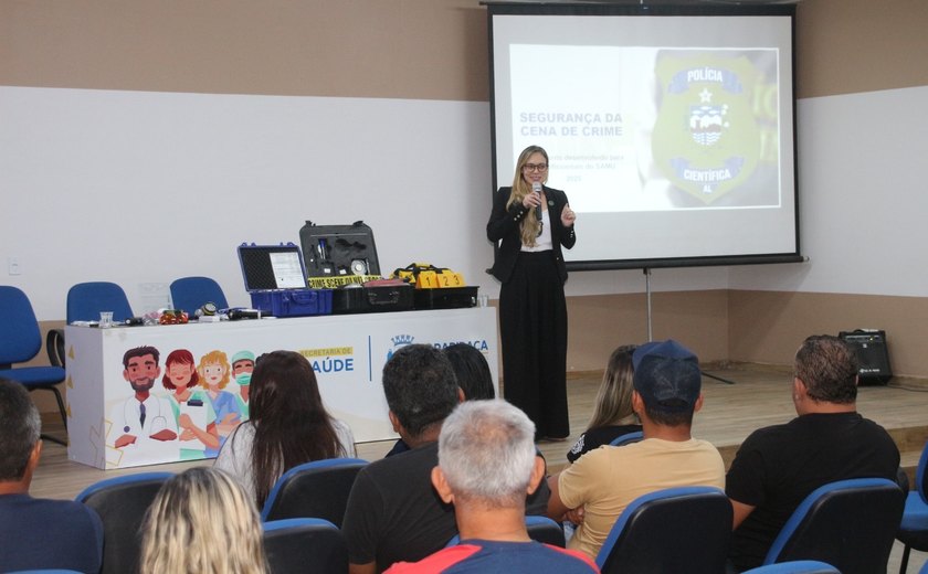 Instituto de Criminalística do Agreste capacita profissionais do Samu de Arapiraca para preservação de locais de crime
