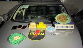 Rotam aprende arma, drogas e recupera veículo roubado durante ocorrências em Maceió