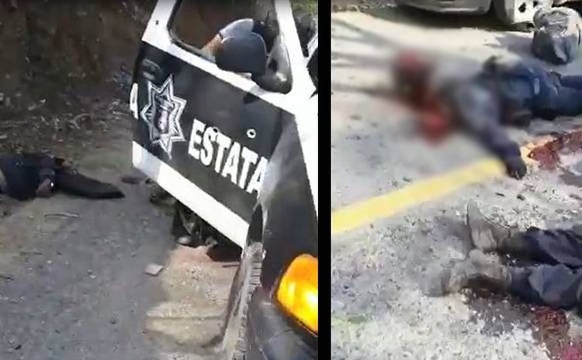 Criminosos mexicanos divulgam vídeo de execução de policiais