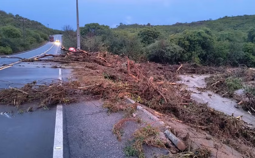 Fortes chuvas provocam alagamentos e danos em cidades do Sertão de Alagoas