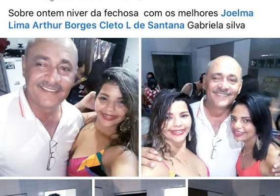 Pré-candidato a prefeito de São Brás participa de festa enquanto COVID-19 se espalha