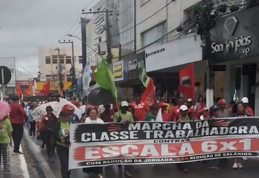 Marcha pelo fim da escala 6x1 mobiliza trabalhadores em Arapiraca