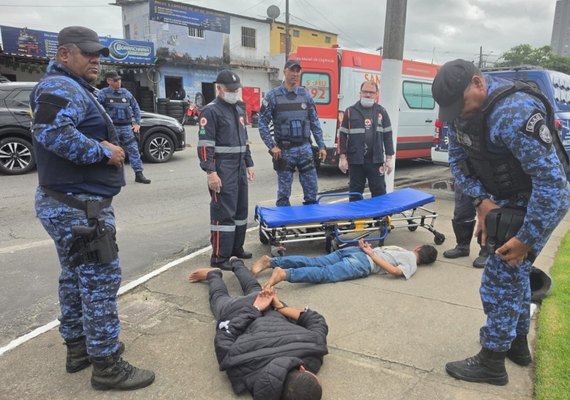 Guarda Municipal de Maceió impede assalto e prende dupla na Serraria
