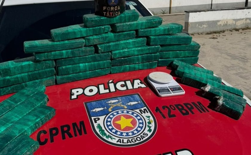 Dois suspeitos são presos com 27 kg de maconha durante operação em Maceió