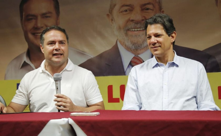 Haddad declara apoio oficial de Lula à reeleição de Renan Filho em Alagoas
