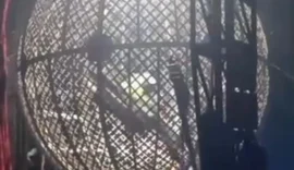 Homem é flagrado tentando furtar circo e acaba trancado no “globo da morte” em Penedo