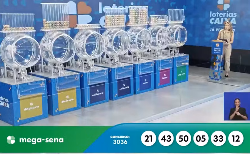 Mega-Sena, concurso 3036: confira os números sorteados
