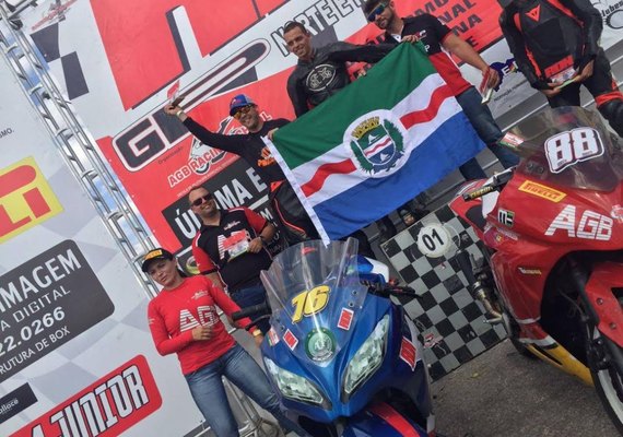 Alagoanos ficam em 1º lugar por equipe em campeonato de motovelocidade