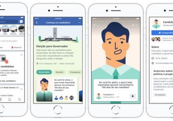 Facebook cria ferramenta para ajudar eleitores a conhecer candidatos