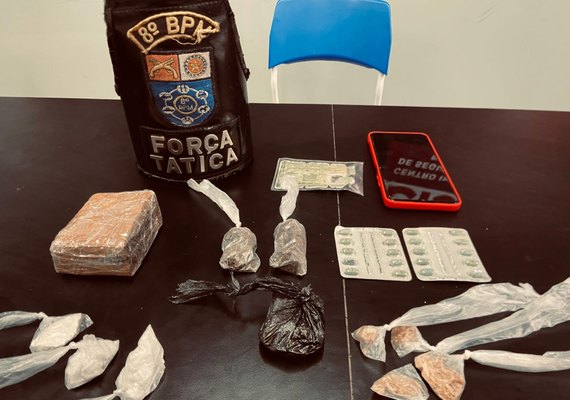 Polícia prende dois suspeitos de tráfico de drogas em Rio Largo